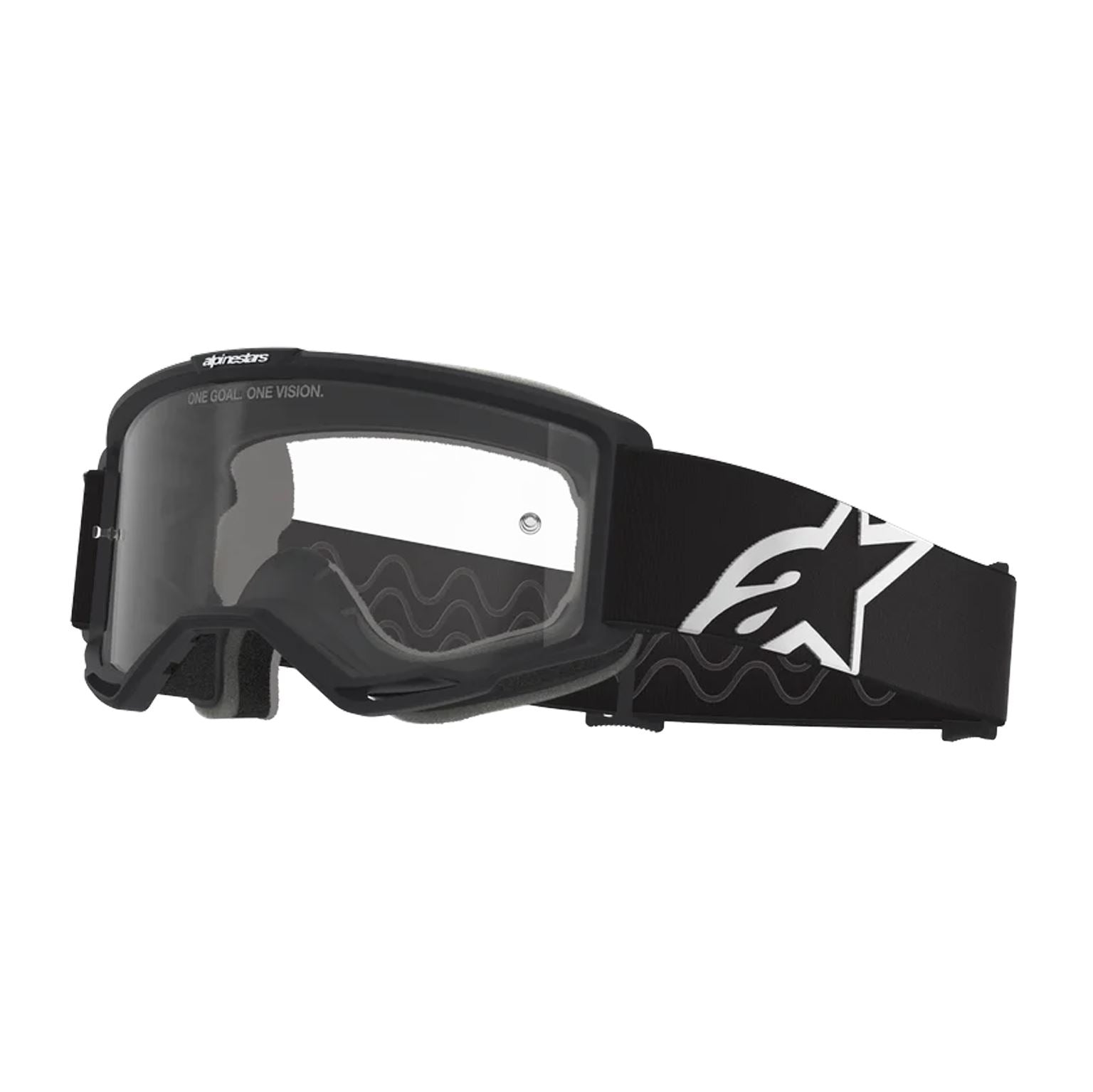 Alpinestars 2026 Vision OTG Motocross Goggles Black Grey Clear One Size
